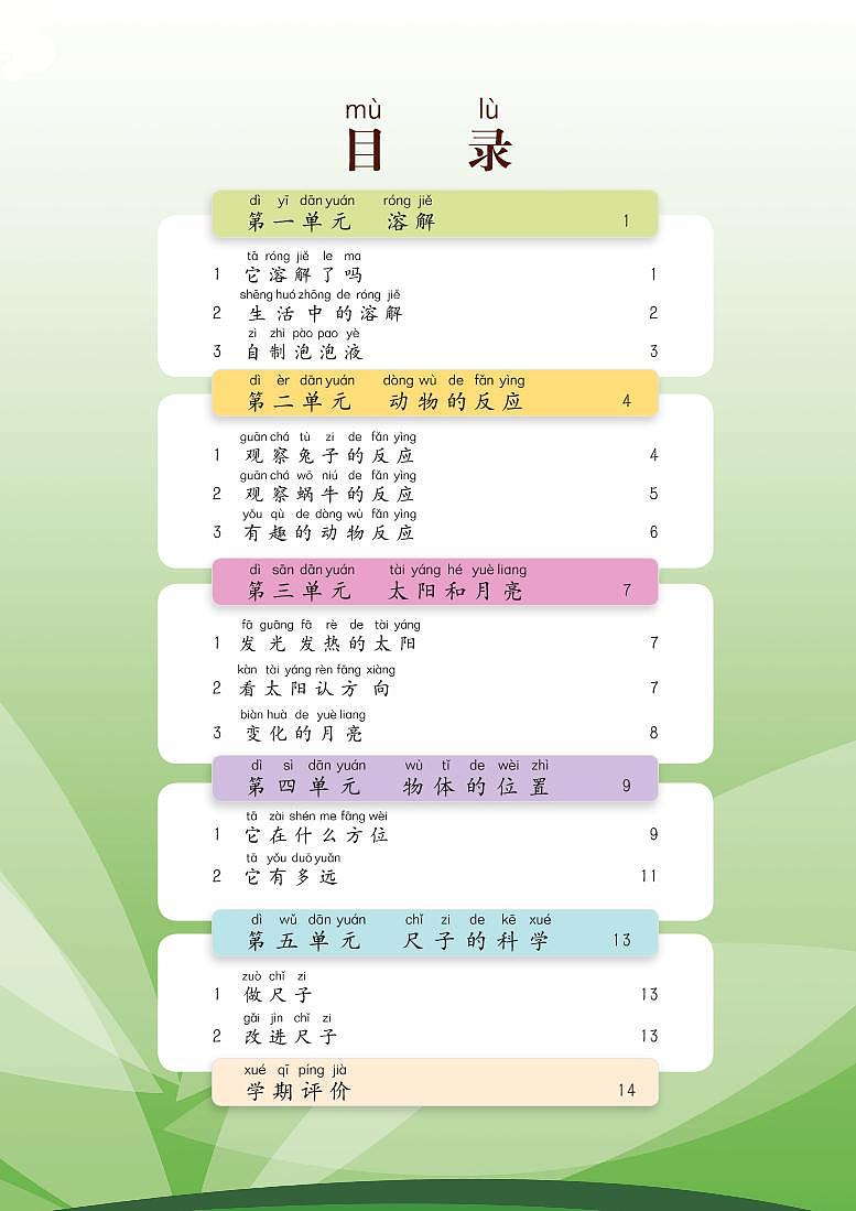 湘科版科学二年级上册学生活动手册（电子版）2024高清PDF电子版02