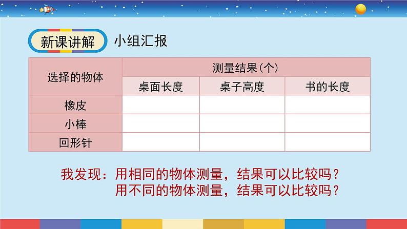 教科版一年级科学上册2.4《用不同的物体来测量》课件06