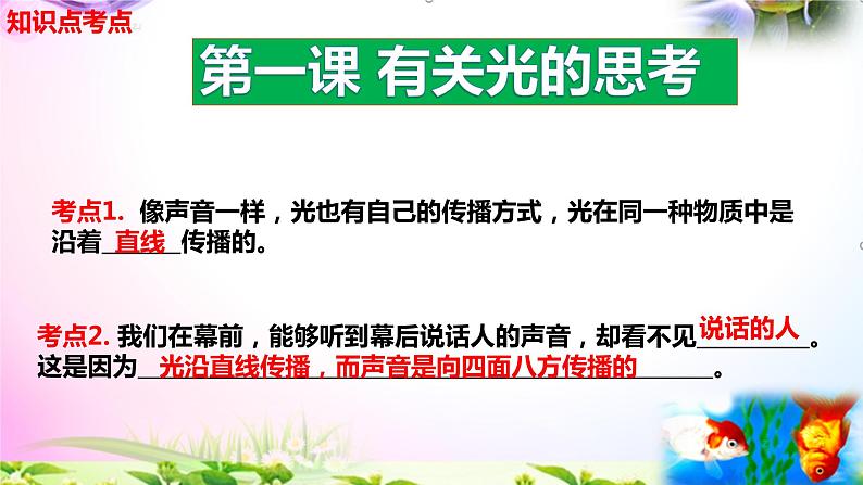 2021新版教科版科学五年级上册1.2光是怎样传播的-知识点+实验+典型试题(动画已调点击出现)课件PPT03