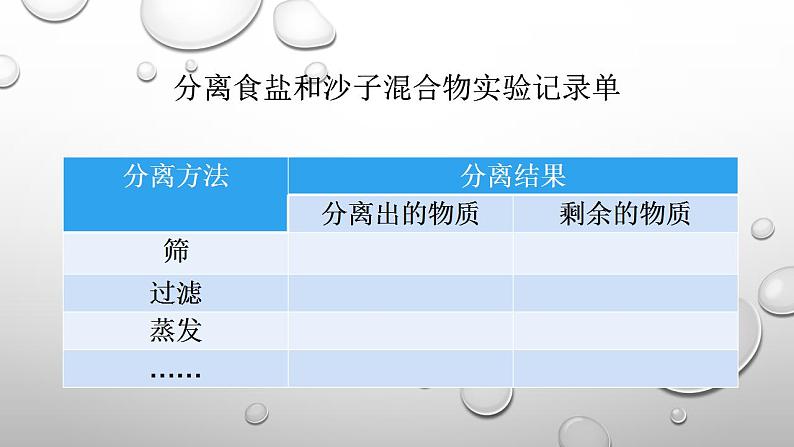 教科版三年级科学上册 1.7混合与分离 课件08