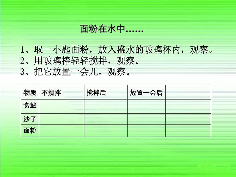 教科小学科学四上《2.1、水能溶解一些物质》PPT课件(2)第7页