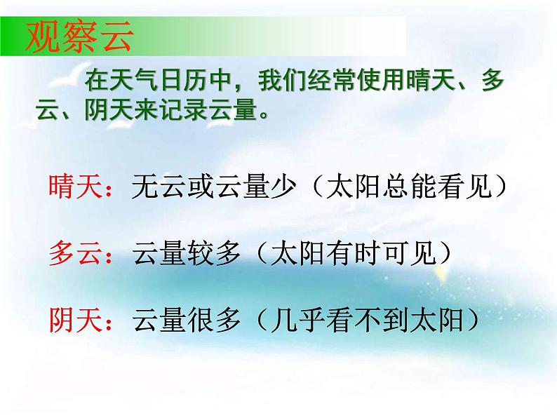 教科小学科学四上《1.6、云的观测》PPT课件(13)07