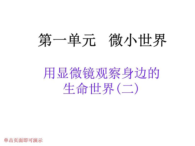 教科版科学六年级下册 1.6 用显微镜观察身边的生命世界(二)4（课件）01