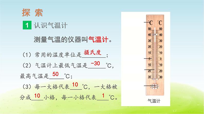 教科版 三年级科学上册第三单元天气第2课认识气温计 教学课件+素材03