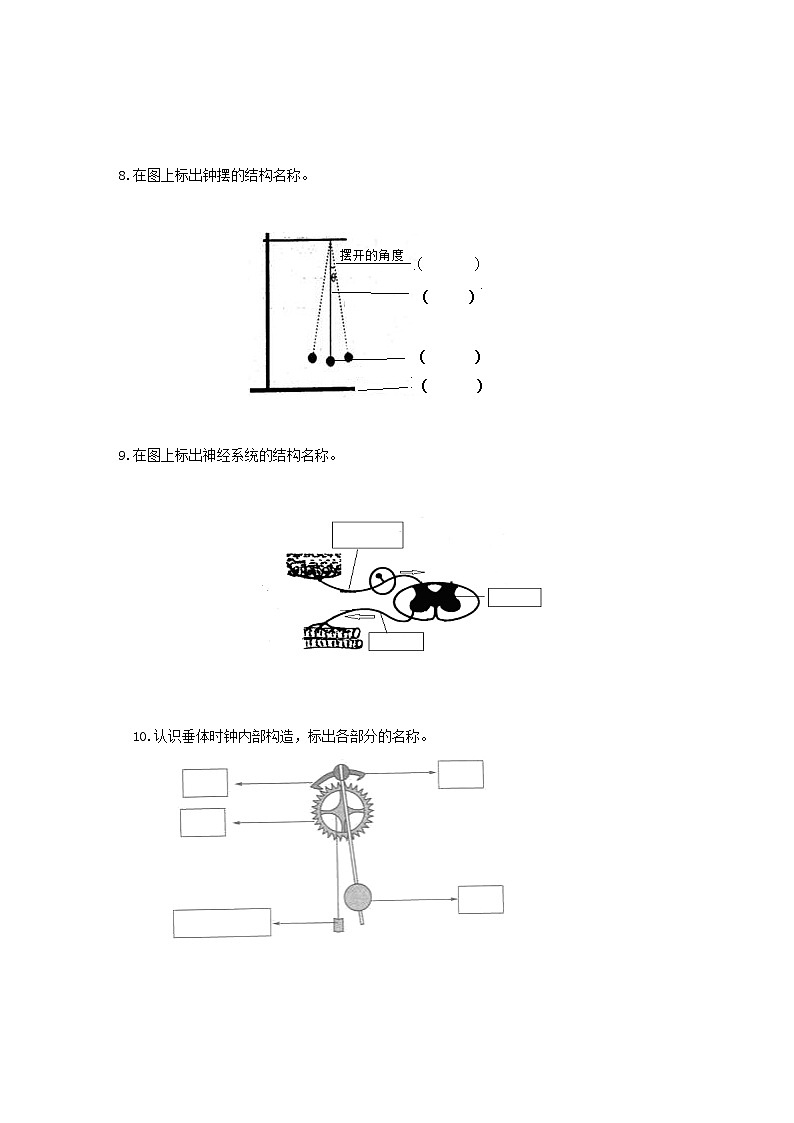6教科版（2017秋）五年级科学上册双减政策下摸底练习之填图题（含答案）03