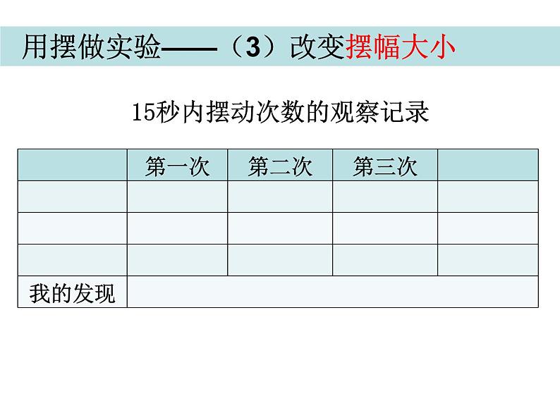 2020小学五年级下册科学课件-3.6摆的研究教科版(14张)ppt课件07