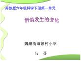 小学六年级下册科学-1.2悄悄发生的变化-苏教版(19张)ppt课件