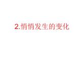 小学六年级下册科学-1.2悄悄发生的变化-苏教版(9张)ppt课件
