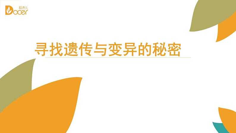 小学六年级下册科学-2.3寻找遗传与变异的秘密-苏教版(14张)ppt课件05