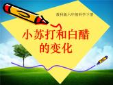 小學(xué)六年級(jí)下冊(cè)科學(xué)-2.4小蘇打和白醋的變化-教科版(15張)(1)ppt課件