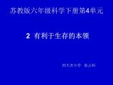 小学六年级下册科学-4.2有利于生存的本领-苏教版(18张)(1)ppt课件