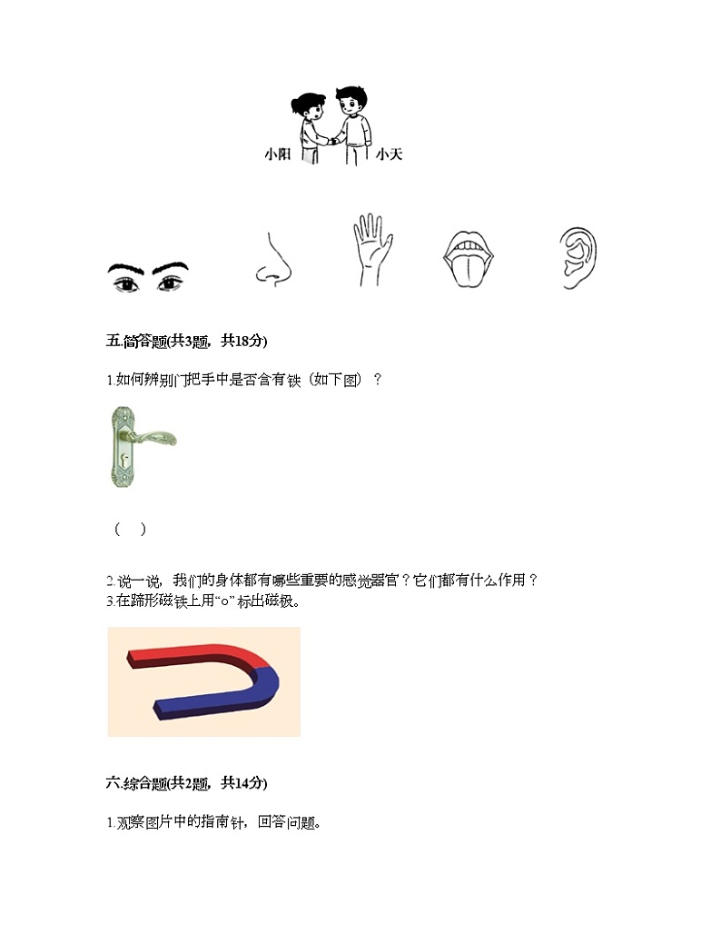 教科版二年级下册科学期末测试卷及答案15第3页