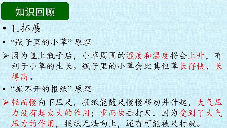 苏教版六年级科学下册第6单元 拓展与应用 复习课件03