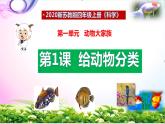 新版苏教版科学四年级上册1给动物分类知识点复习PPT课件（动画已调）