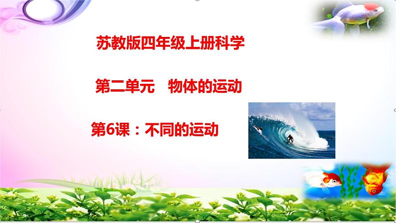 新版苏教版科学四年级上册6不同的运动知识点复习PPT课件（动画已调）02