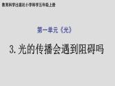 教科版（2017秋）科学五年级上册1.3光的传播会遇到阻碍吗（课件）