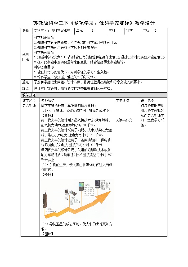 《专项学习：像科学家那样》教案第1页