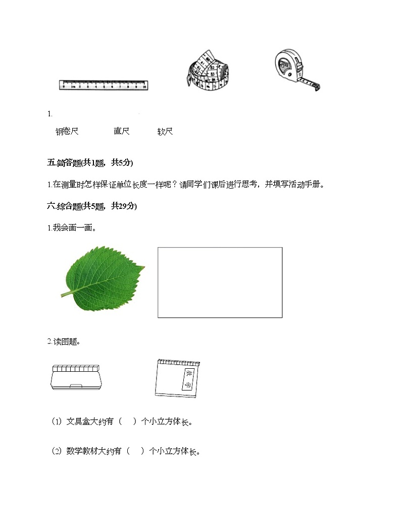 教科版一年级上册科学期末测试卷附下载答案第3页