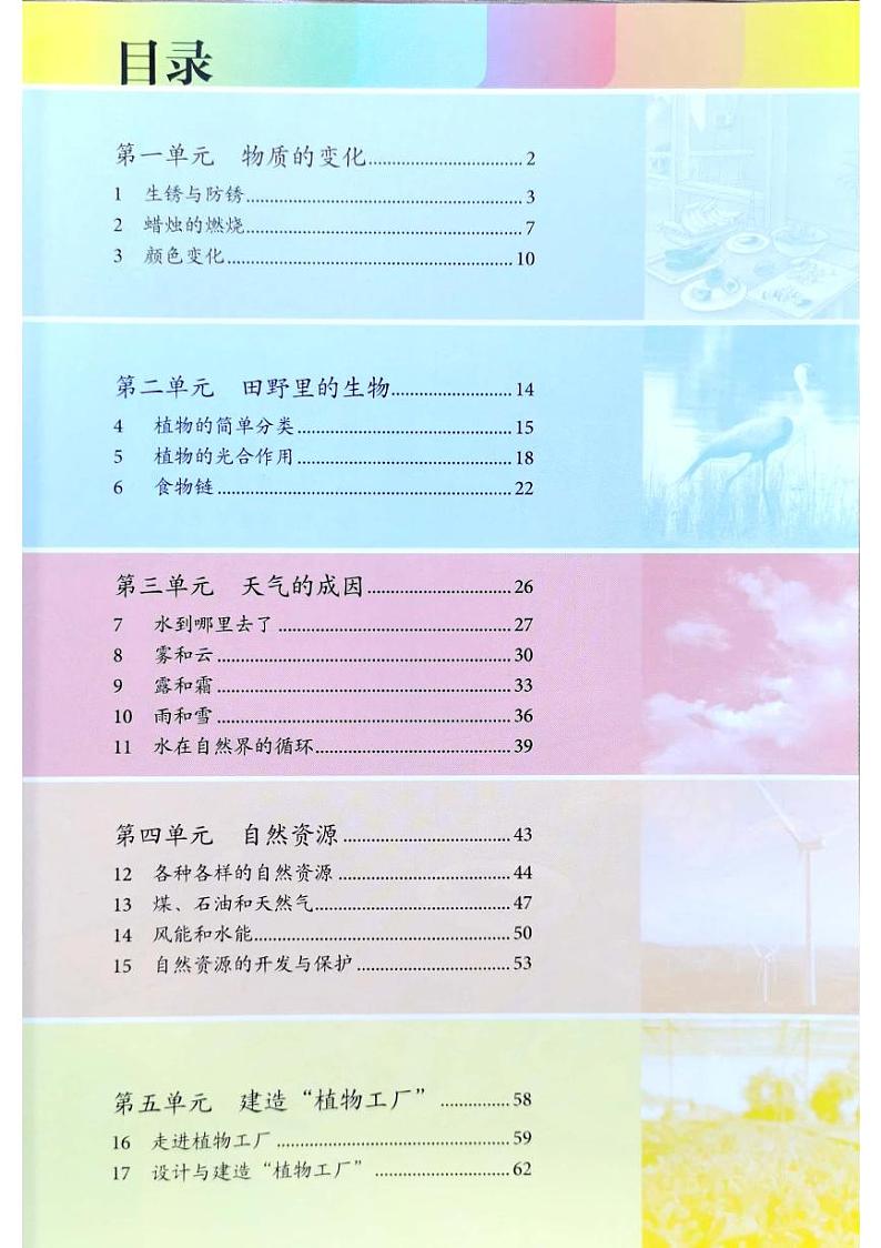 人教鄂教版6年级科学上册电子教材2024高清PDF电子版02