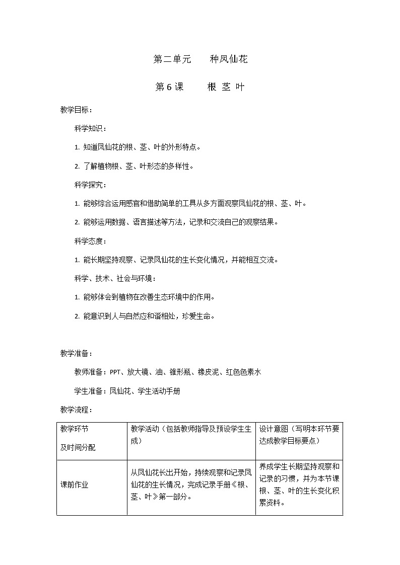 6《根 茎 叶 》教学设计01
