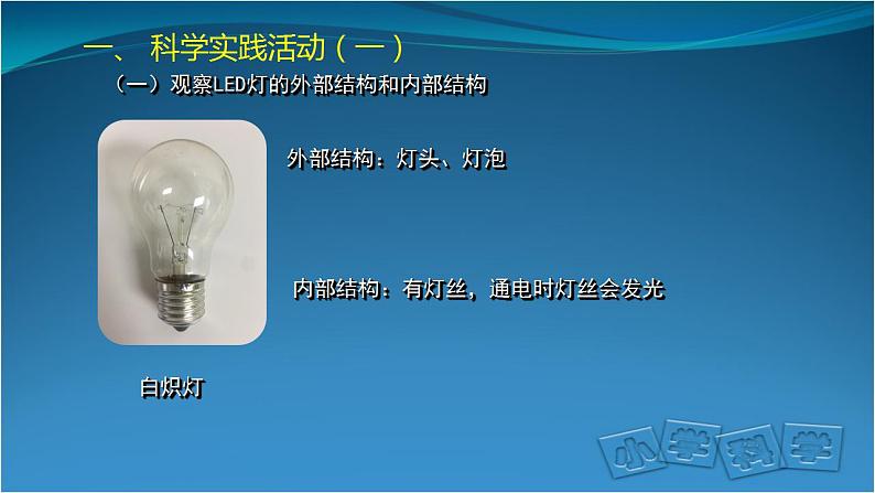 4. 新鄂教人教版科学五下 4 电灯的能量转换 课件PPT+教案06