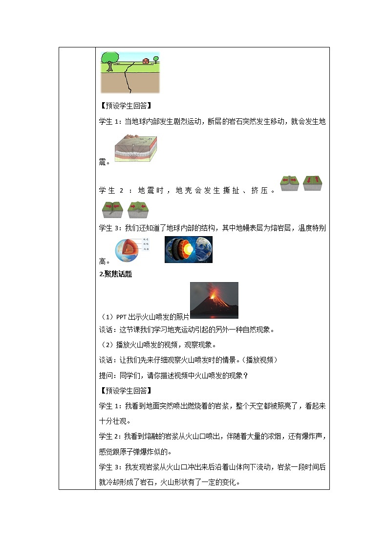 新人教鄂教版科学六下 7 火山喷发 PPT课件+教案+视频02