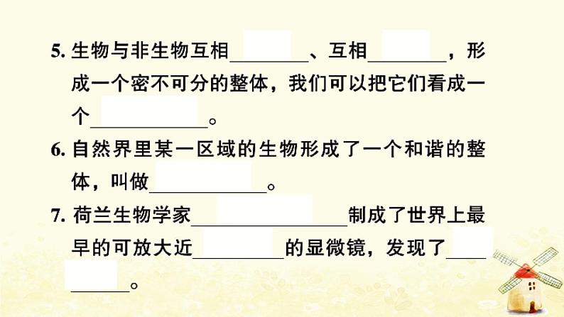 小升初科学专项复习训练专题3生物与环境和微小世界A卷课件03