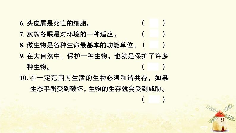 小升初科学生命科学专题训练3生物与环境和微小世界B卷课件第5页