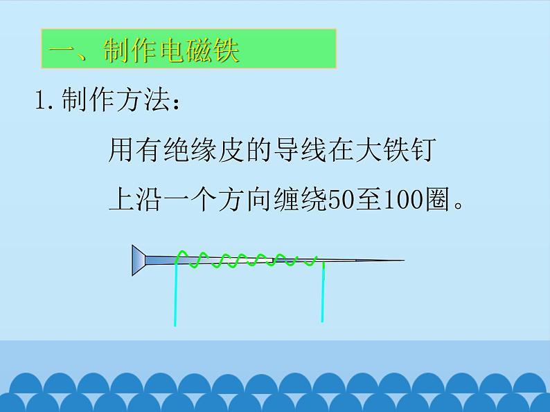 人教版四年级科学下册   4.1电磁铁的性质    课件第2页