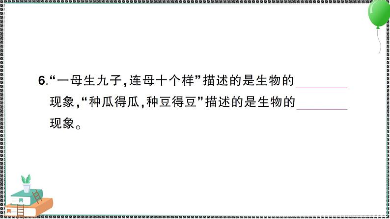 新教科版科学六年级下册 第一、二单元阶段性综合复习 习题PPT（含答案+动画）04