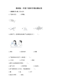 教科版一年级下册科学期末测试卷带答案（典型题）（真题汇编）