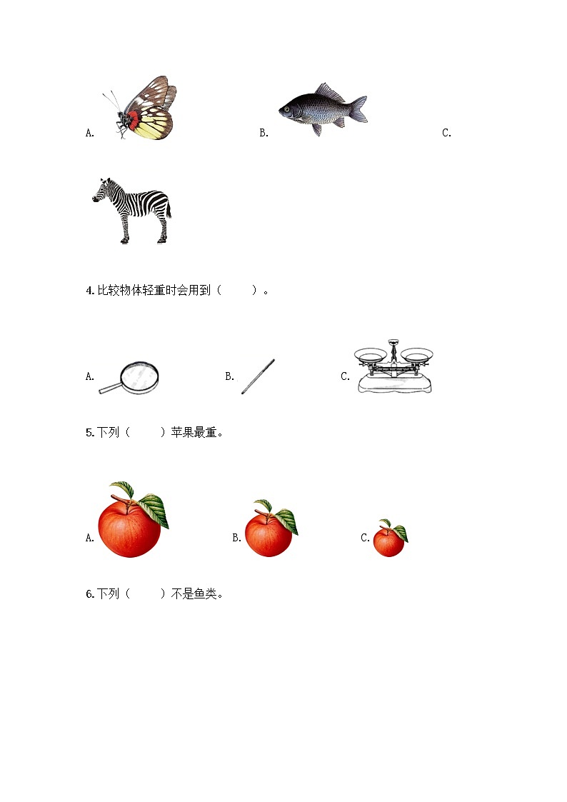 教科版一年级下册科学期末测试卷含答案（基础题）附答案（突破训练）02