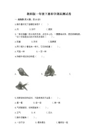 教科版一年级下册科学期末测试卷带答案（综合题）含答案（A卷）