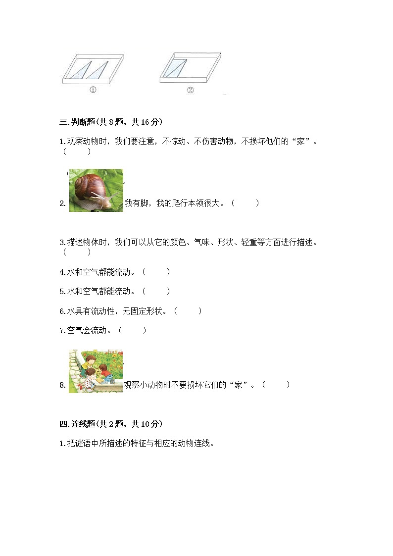 教科版一年级下册科学期末测试卷（培优A卷）03