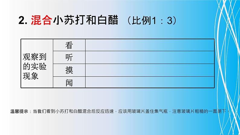 教科版（2001）科学六年级下册 2.4 《小苏打和白醋的变化》(1) 课件第4页