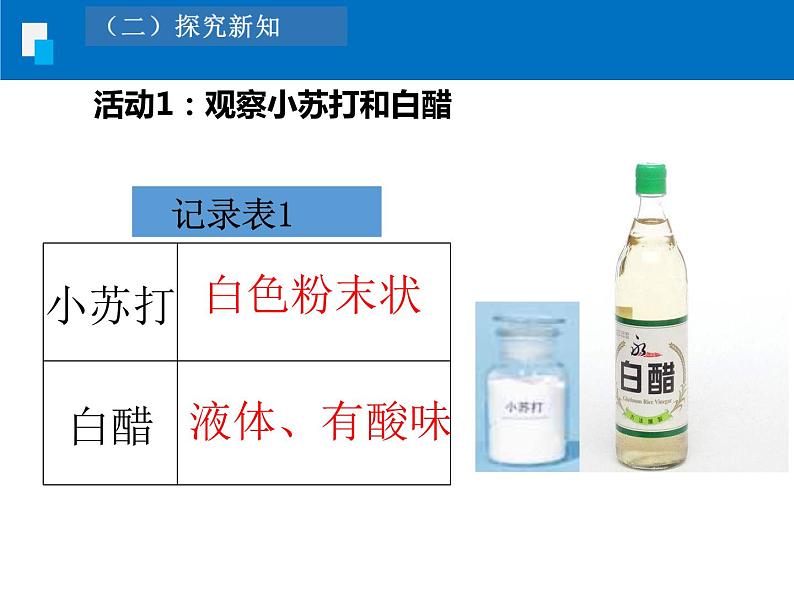 教科版（2001）科学六年级下册 2.4 小苏打和白醋的变化 (3) 课件第3页