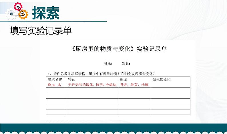 4.1《厨房里的物质与变化》课件+教案+记录单07