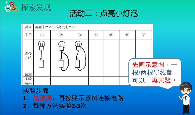 小学科学教科版四年级下册第二单元第2课《点亮小灯泡》课件3（2021新版）第7页