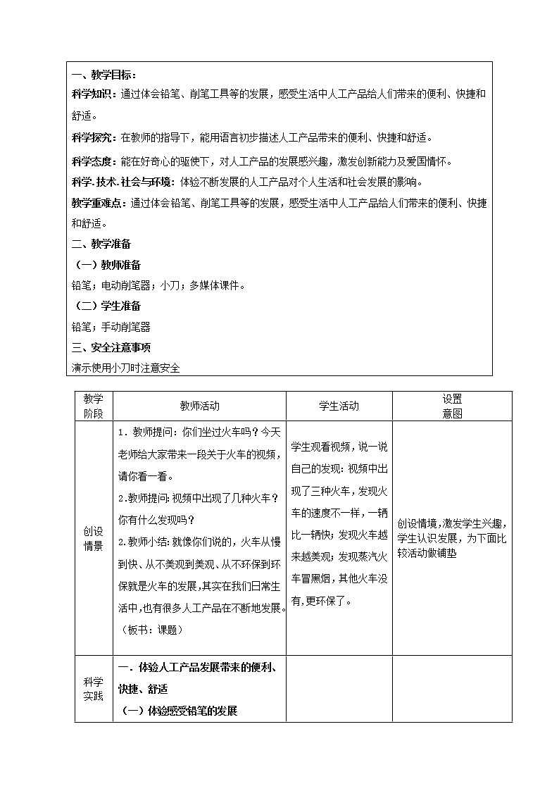 人教鄂教版科学二年级下册11.《不断发展的人工产品》 课件+教案02