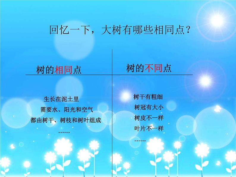 教科小学科学三上《1.3、大树和小草》PPT课件(1)01