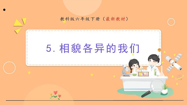 新教科版科学六下 2.5 相貌各异的我们 课件PPT+视频素材01