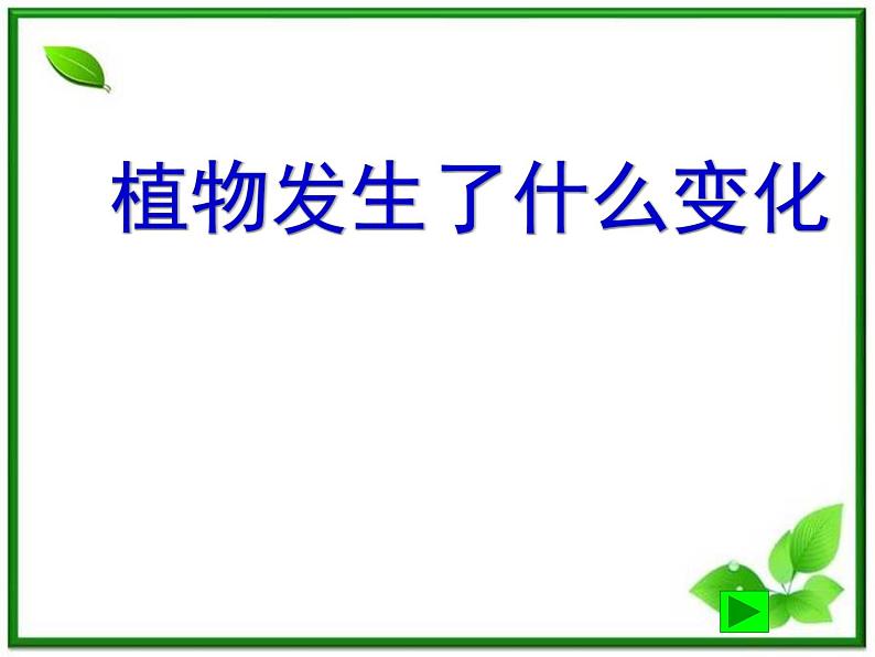 教科小学科学三上《1.6、植物发生了什么变化》PPT课件第1页