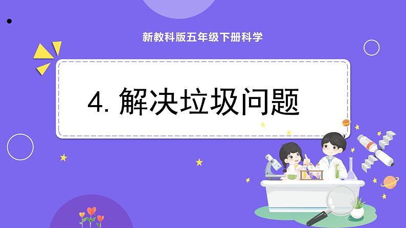 新教科版科学五下 3.4 解决垃圾问题 PPT课件01