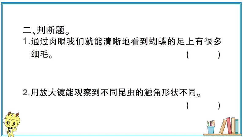 教科版 科学六年级上册 第一单元 第3课 观察身边微小的物体  习题课件04