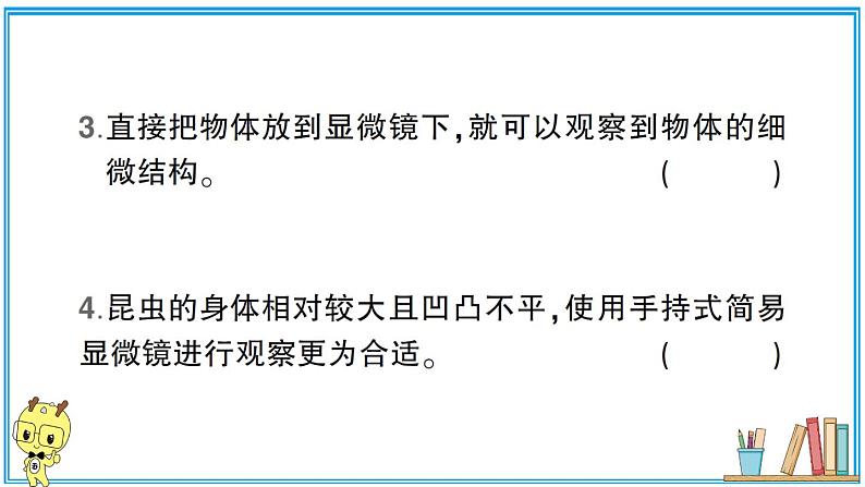 教科版 科学六年级上册 第一单元 第3课 观察身边微小的物体  习题课件05