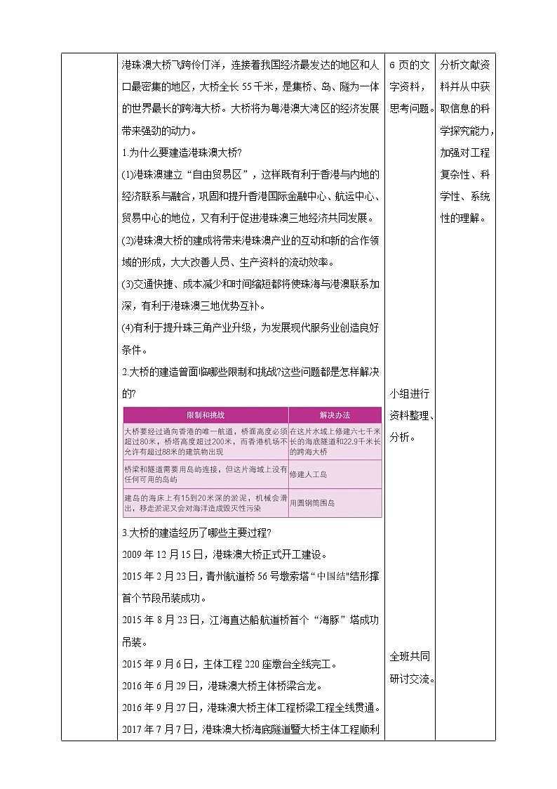 教科版六下1.2《认识工程》课件+教案+习题02