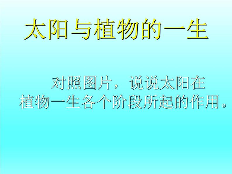 鄂教版小学科学六下《9.太阳与动植物》课件第3页