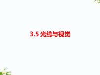 小学科学湘科版 (2017)五年级下册5 光线与视觉图文ppt课件