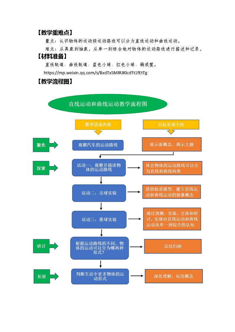 教科版科学三年级下册 1-3《直线运动和曲线运动》 课件+同步教案02