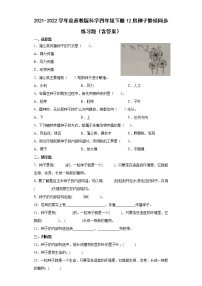 四年级下册12 用种子繁殖课时作业